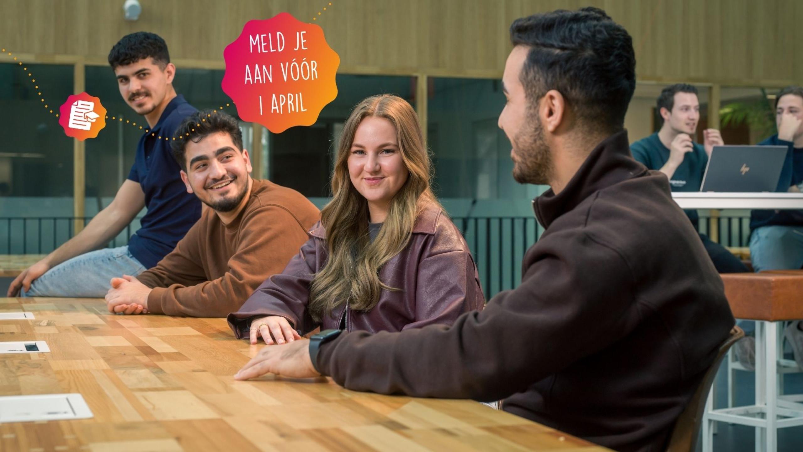 Aanmelden voor 1 april